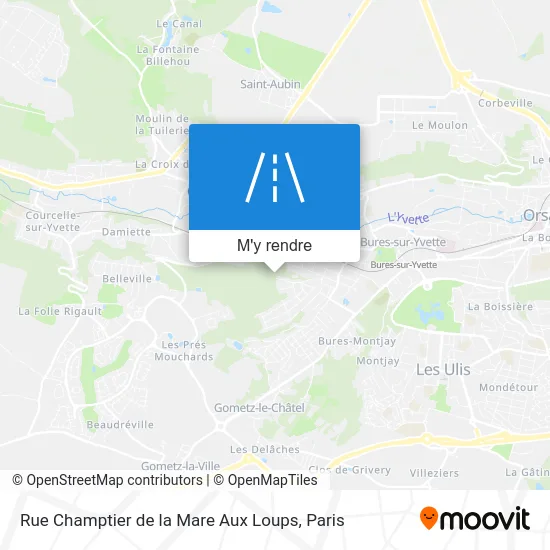 Rue Champtier de la Mare Aux Loups plan