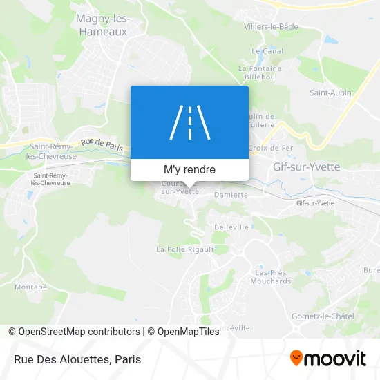 Rue Des Alouettes plan