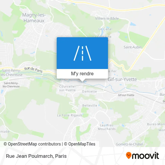 Rue Jean Poulmarch plan