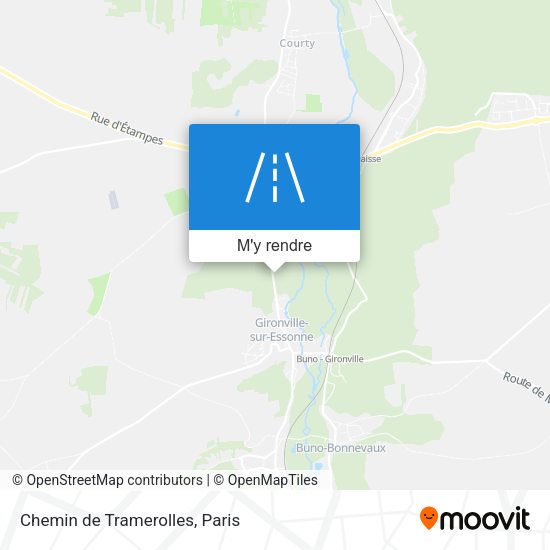 Chemin de Tramerolles plan