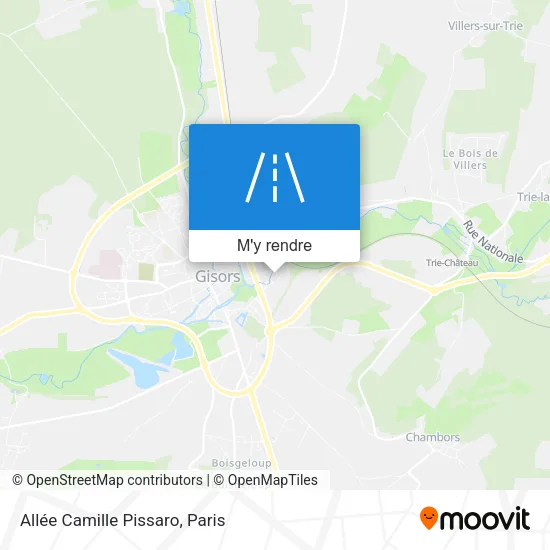 Allée Camille Pissaro plan