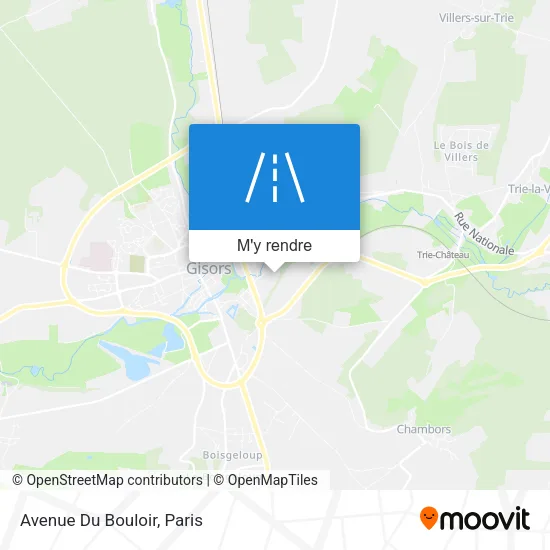 Avenue Du Bouloir plan