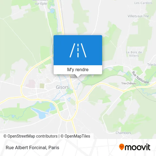 Rue Albert Forcinal plan