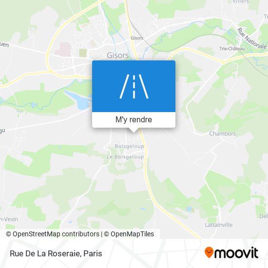 Rue De La Roseraie plan