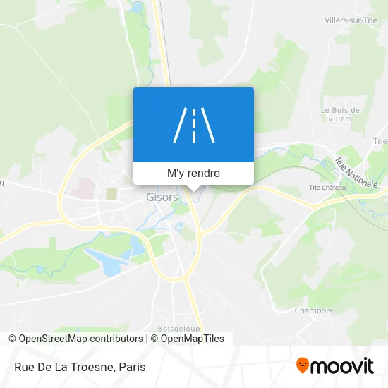 Rue De La Troesne plan