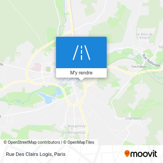 Rue Des Clairs Logis plan
