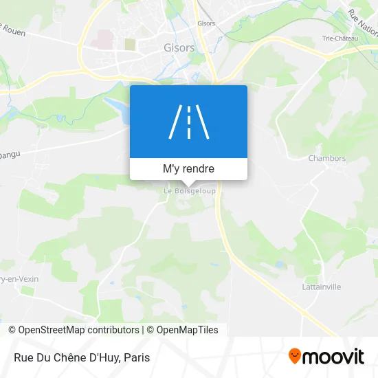 Rue Du Chêne D'Huy plan