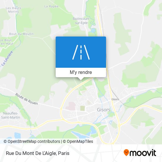 Rue Du Mont De L'Aigle plan