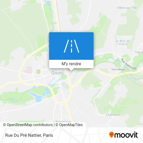 Rue Du Pré Nattier plan