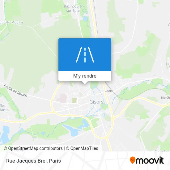 Rue Jacques Brel plan