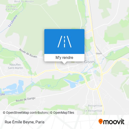 Rue Émile Beyne plan