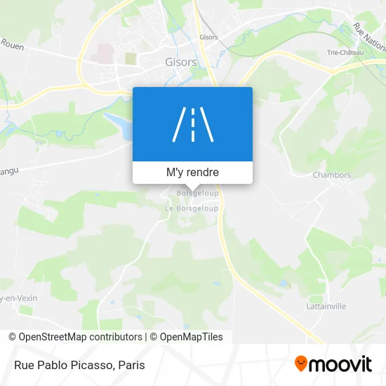 Rue Pablo Picasso plan