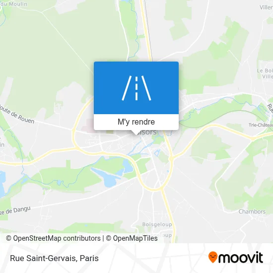 Rue Saint-Gervais plan