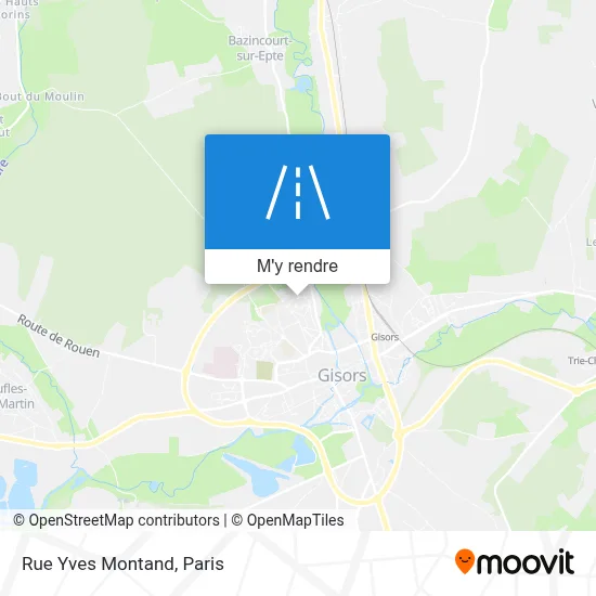 Rue Yves Montand plan