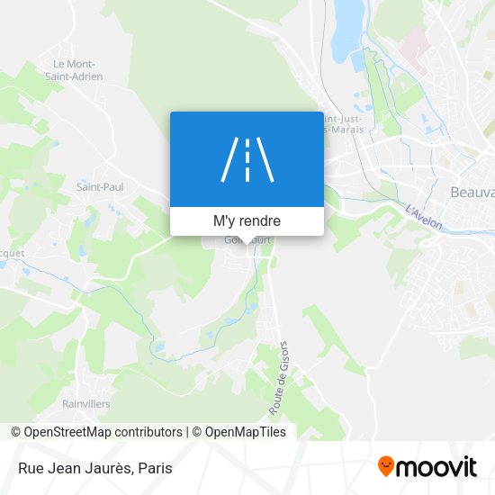 Rue Jean Jaurès plan