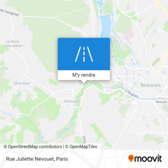 Rue Juliette Névouet plan