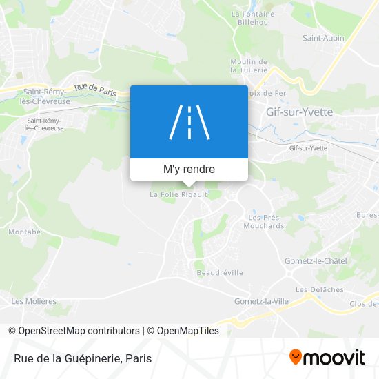 Rue de la Guépinerie plan