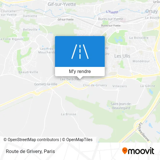 Route de Grivery plan