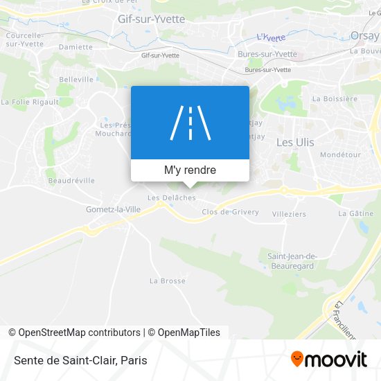 Sente de Saint-Clair plan