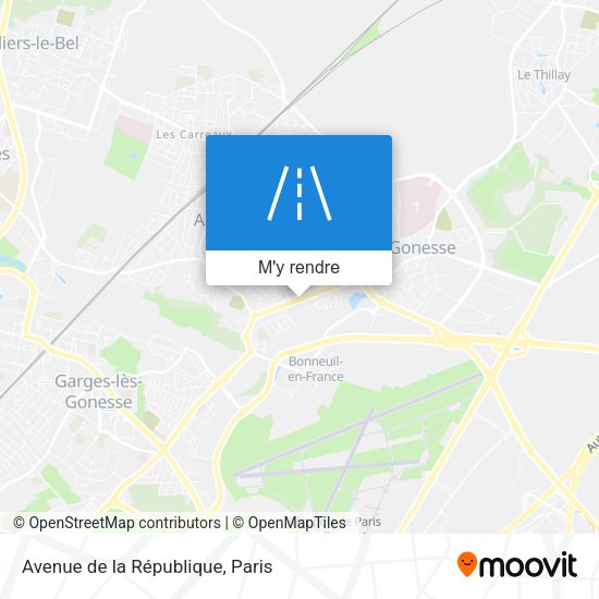Avenue de la République plan
