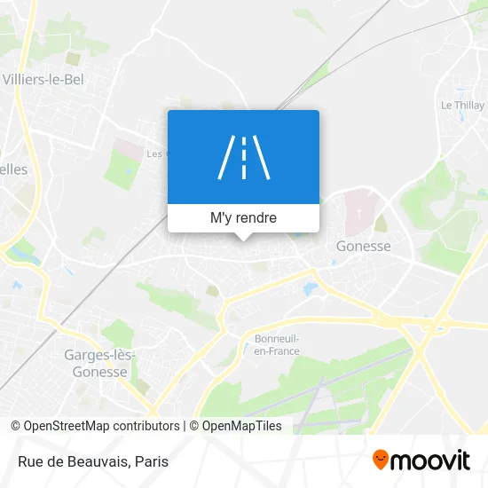 Rue de Beauvais plan