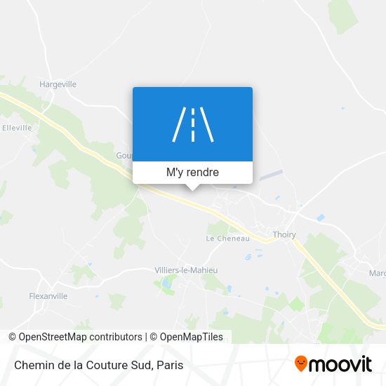 Chemin de la Couture Sud plan