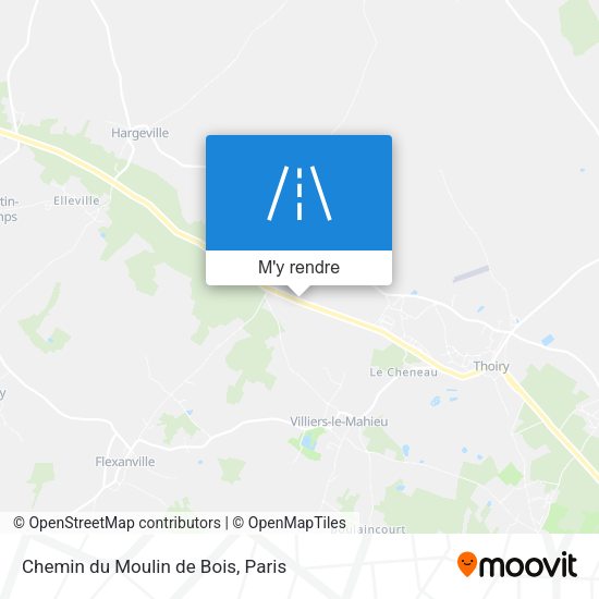Chemin du Moulin de Bois plan