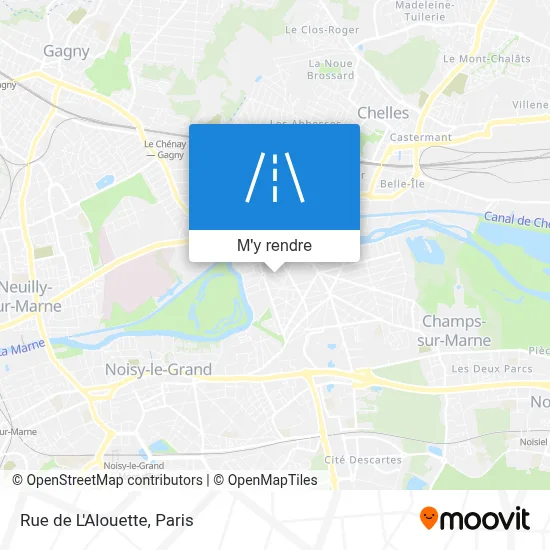 Rue de L'Alouette plan