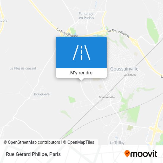 Rue Gérard Philipe plan