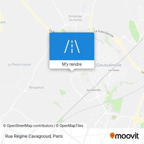 Rue Régine Cavagnoud plan