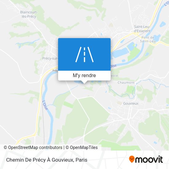 Chemin De Précy À Gouvieux plan