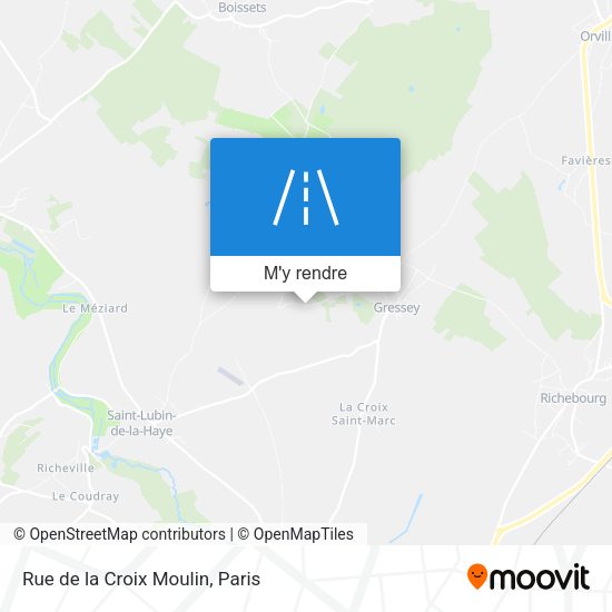 Rue de la Croix Moulin plan
