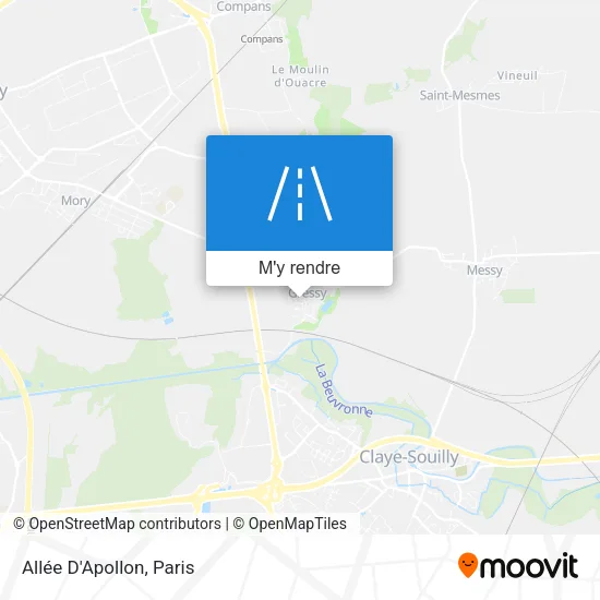 Allée D'Apollon plan