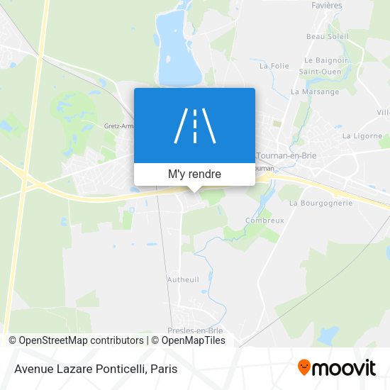 Avenue Lazare Ponticelli plan