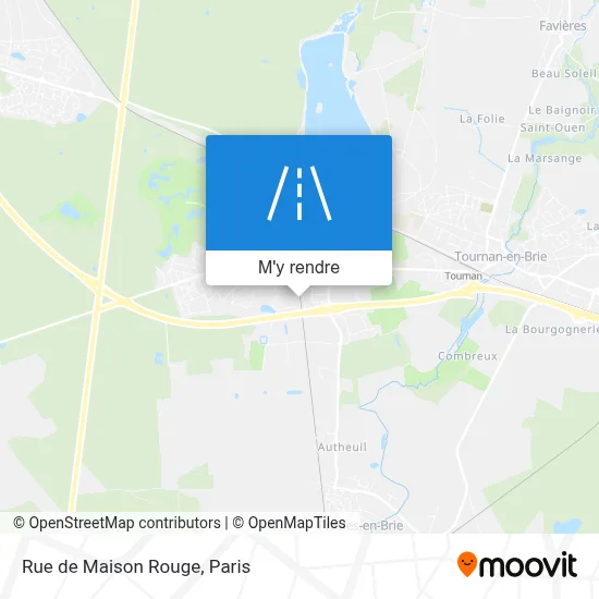 Rue de Maison Rouge plan