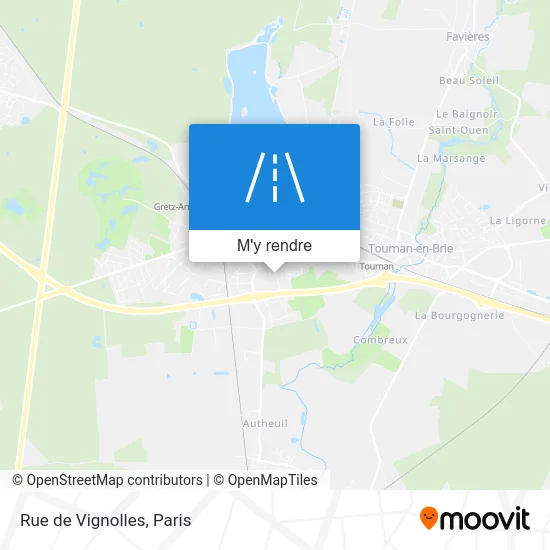 Rue de Vignolles plan