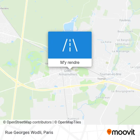 Rue Georges Wodli plan