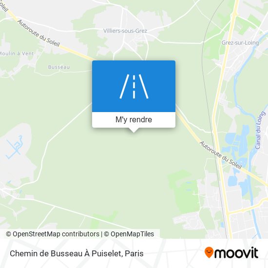 Chemin De Busseau À Puiselet plan