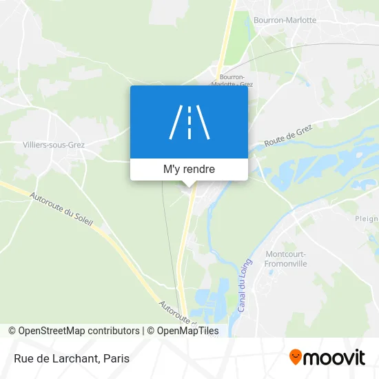 Rue de Larchant plan