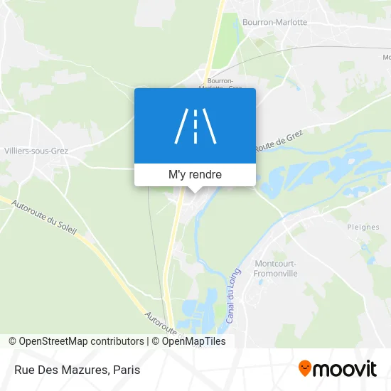 Rue Des Mazures plan