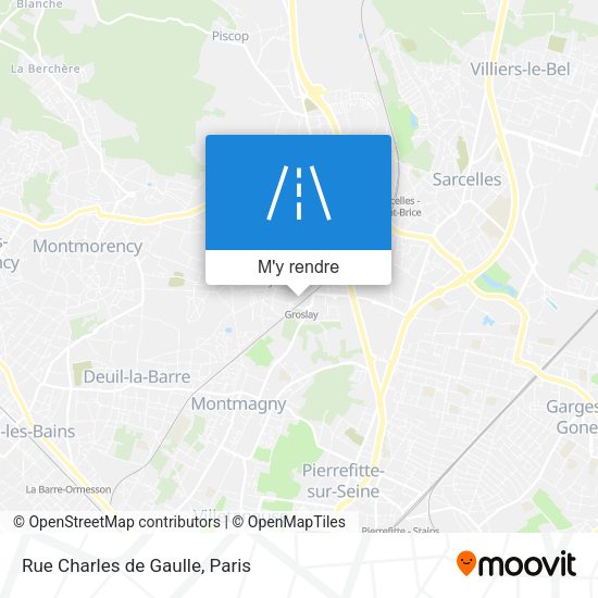 Rue Charles de Gaulle plan