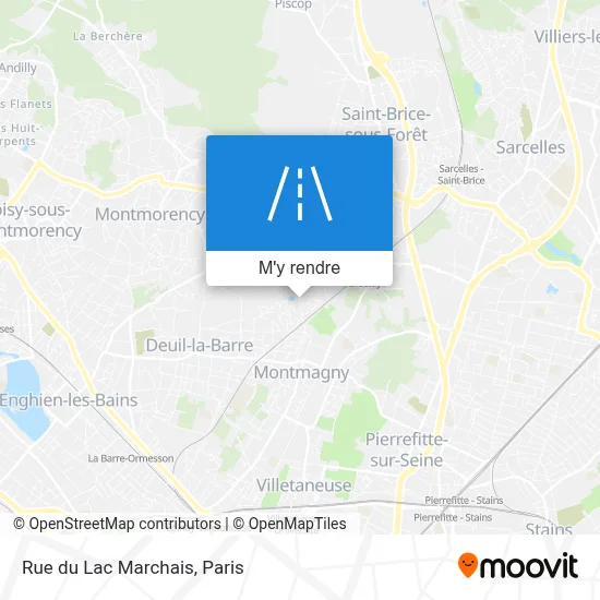 Rue du Lac Marchais plan