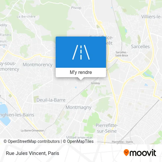 Rue Jules Vincent plan