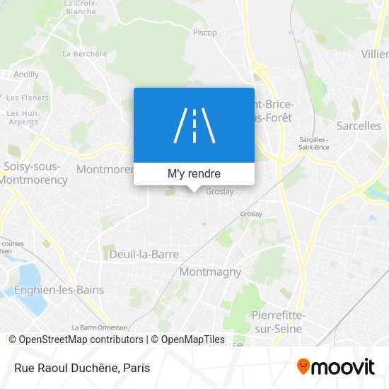 Rue Raoul Duchêne plan