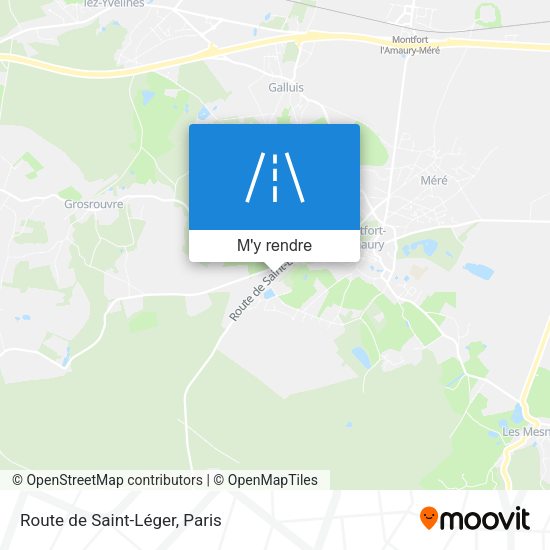 Route de Saint-Léger plan