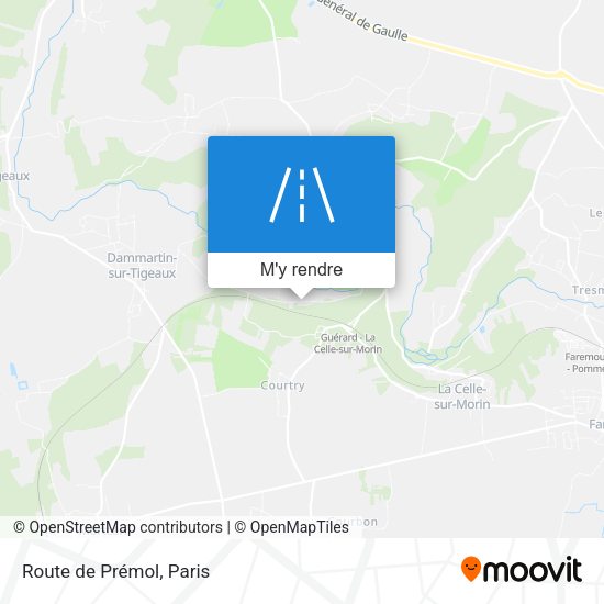 Route de Prémol plan