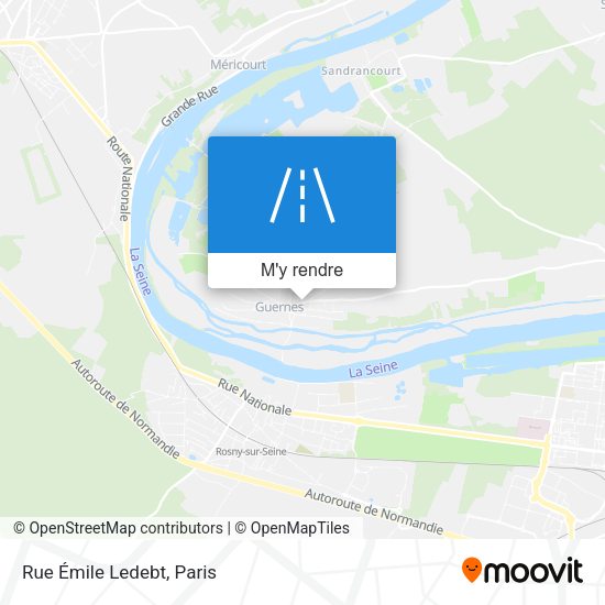 Rue Émile Ledebt plan