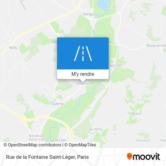Rue De La Fontaine Saint-Léger plan