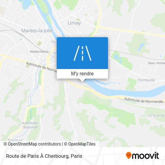 Route de Paris À Cherbourg plan