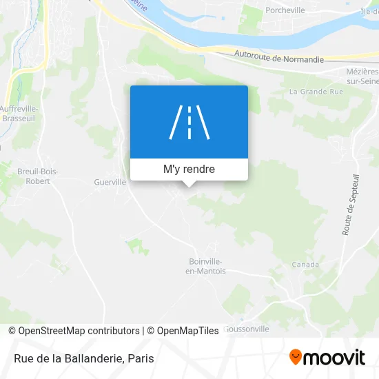 Rue de la Ballanderie plan